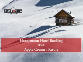 Manali Hotel Booking Honeymoon