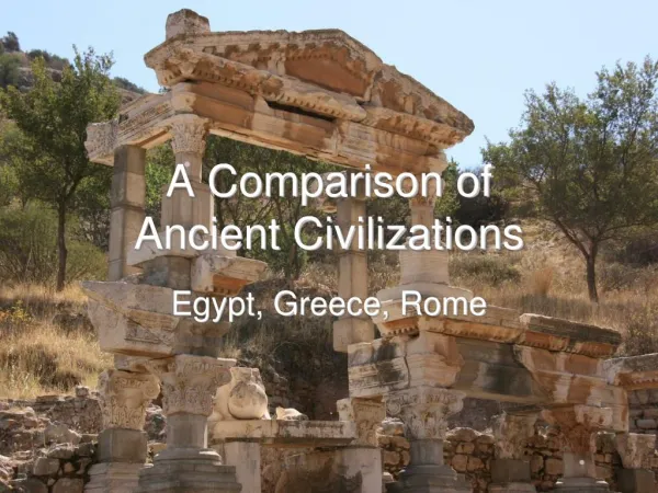 comparison of ancient civilization
