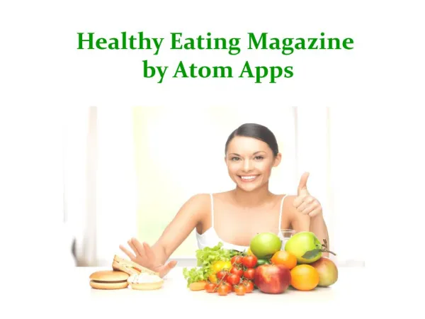 Healthy Eating Iphone App