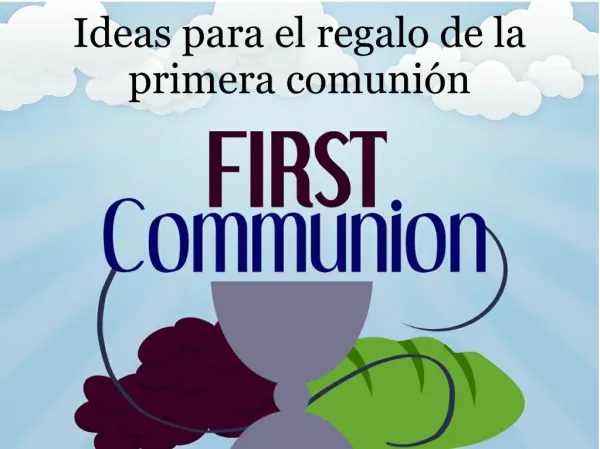 Ideas para el regalo de la primera comunión