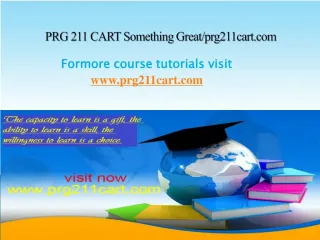 PRG 211 CART Something Great/prg211cart.com - slide 1