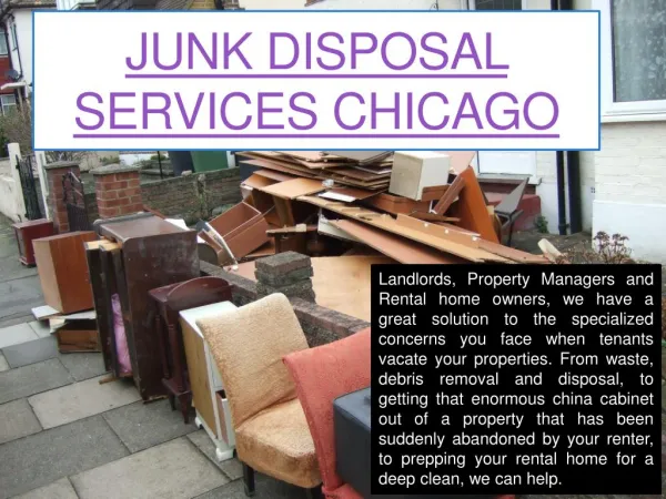 Junk Disposal Chicago