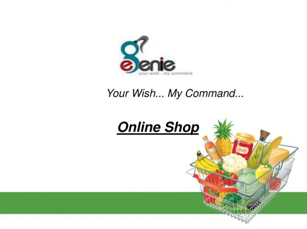 E-genie: Online Grocery Shopping In Ghaziabad