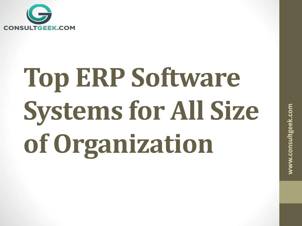 top erp software systems for all size of organization