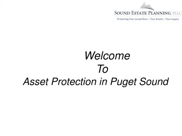 Asset Protection in Puget Sound