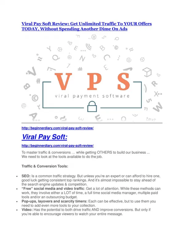 Viral Pay Soft review & SECRETS bonus of Viral Pay Soft