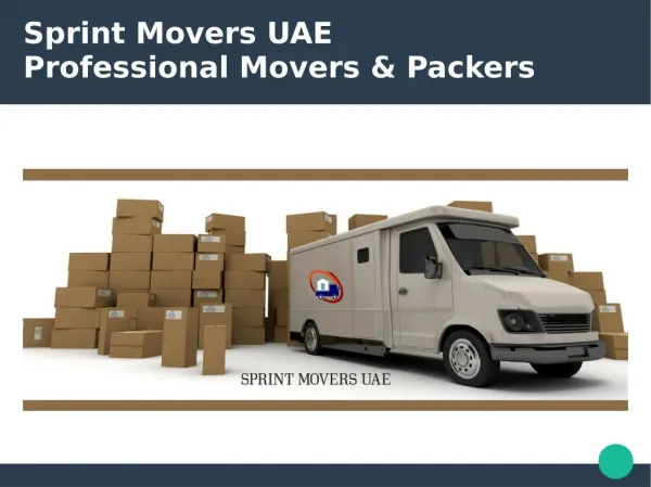 Sprint Movers and Packers in Abu Dhabi and Dubai