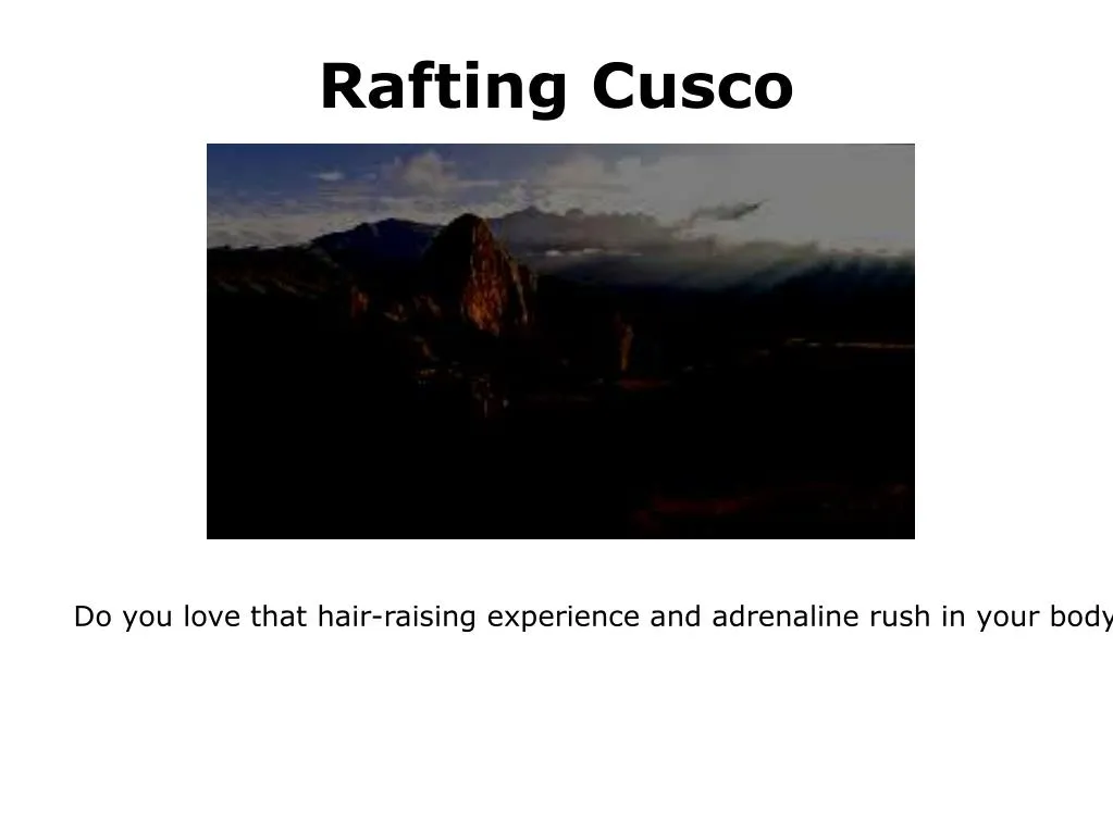 rafting cusco