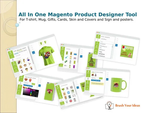 All in one magento product design tool for t-shirt, gift, card, sign, covers, skin and posters