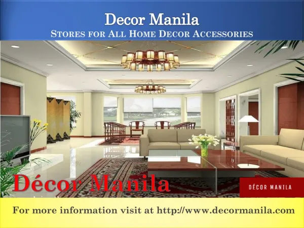 Decor Manila - Stores for All Home Decor Accessories