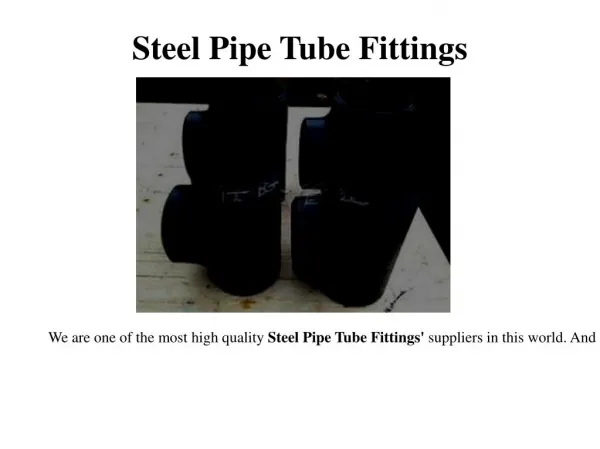 Steel Pipe Tube Fittings