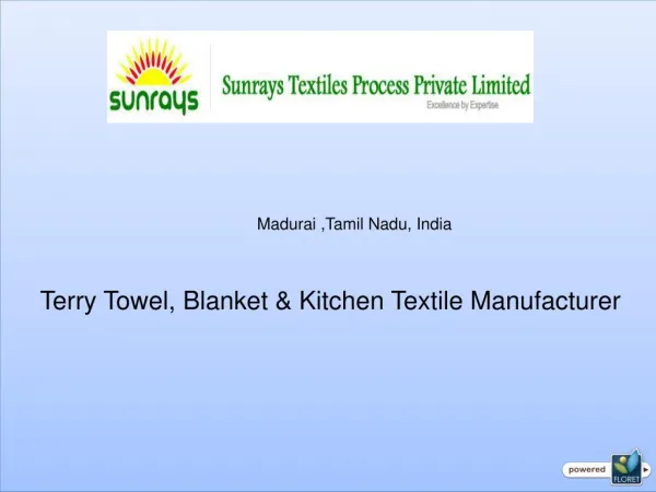 Terry Towels Manufacturers in India