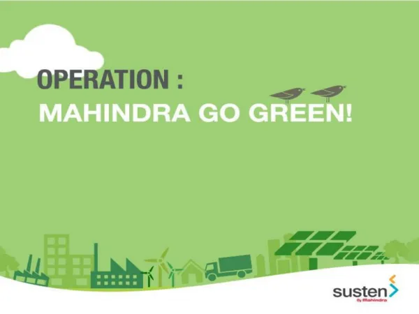 Mahindra Go Green
