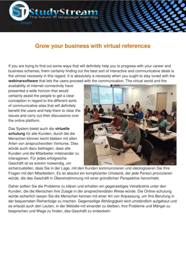 Grow your business with virtual references