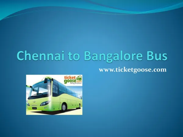 Chennai to Coimbatore Bus