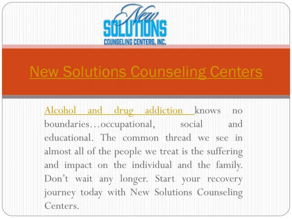 new solutions counseling centers