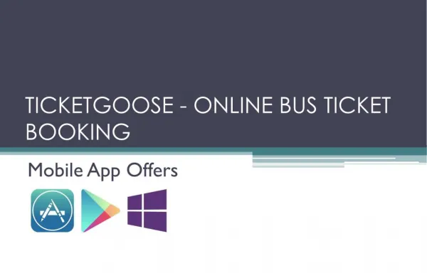 Ticket Goose-Online Ticket Booking