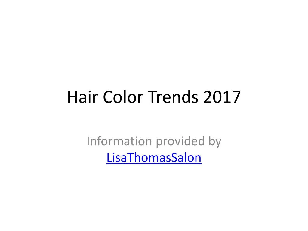 hair color trends 2017