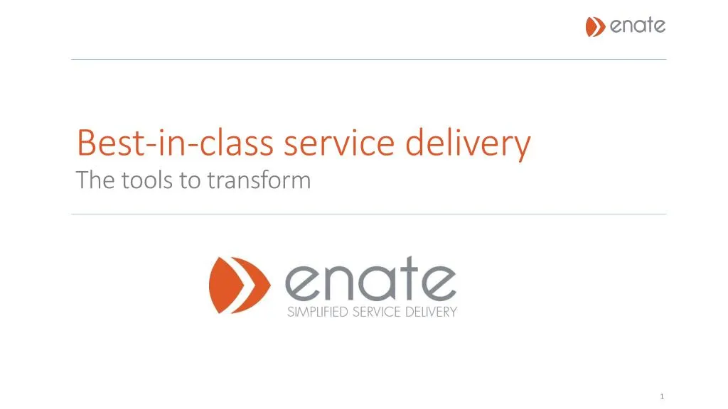 best in class service delivery the tools to transform