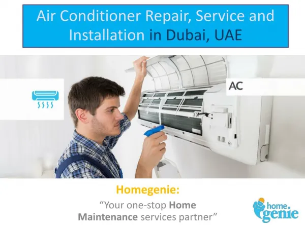 Air Conditioner Repair, Service and Installation in Dubai, UAE