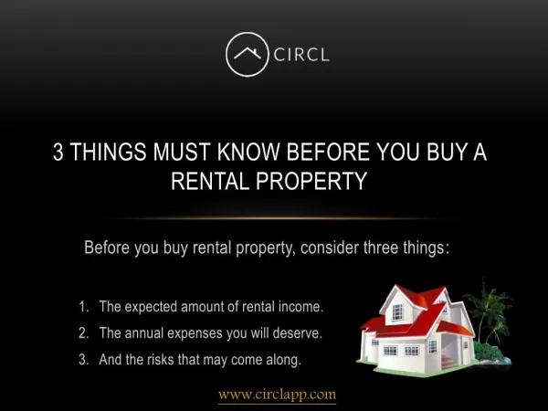 3 Things Must Know Before You Buy a Rental Property