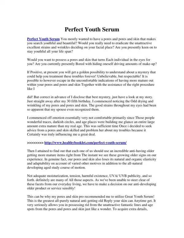 http://www.healthybooklet.com/perfect-youth-serum/
