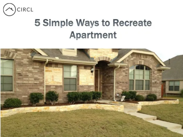 5 Simple Ways to Recreate Apartment