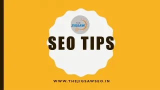 Top SEO Tips - slide 1