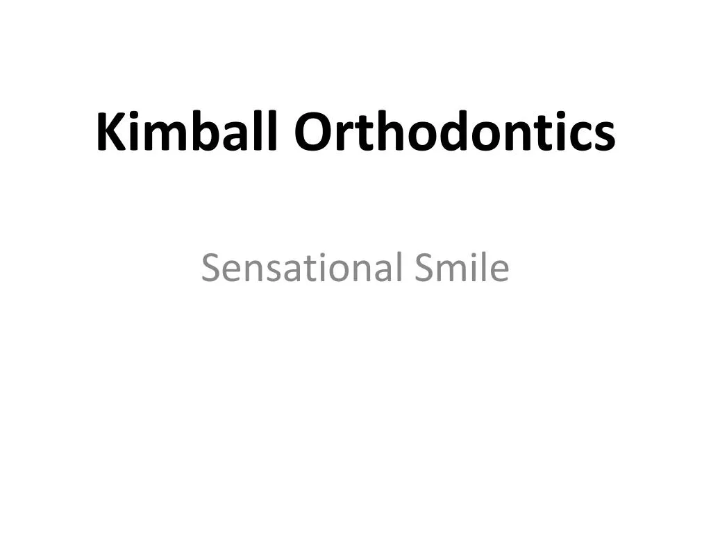 kimball orthodontics