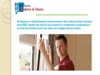 All Seasons windows and doors - slide 1