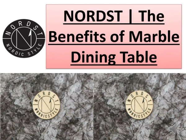 The Benefits of Marble Dining Table | NORDST