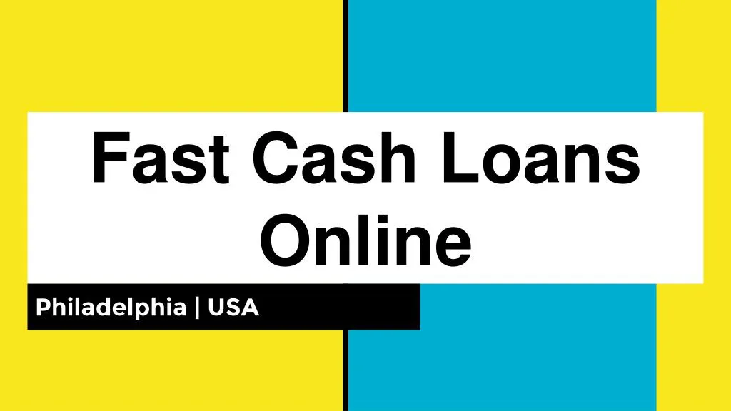 fast cash loans online