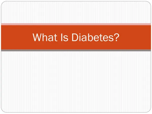 Dr Vivek Baliga Article On What is Diabetes