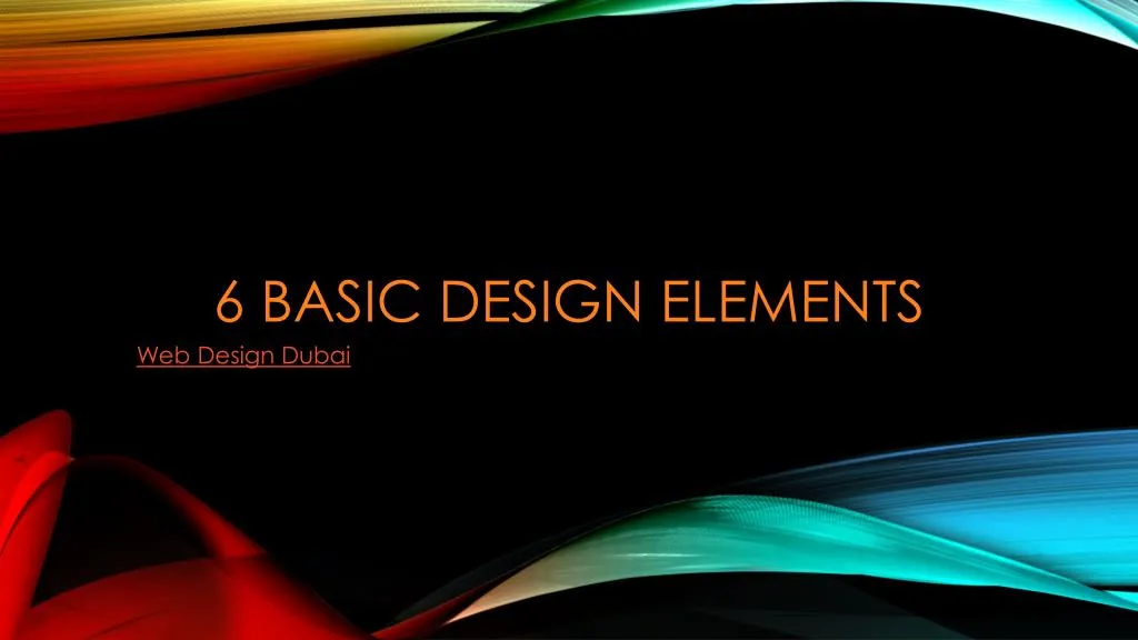 6 basic design elements