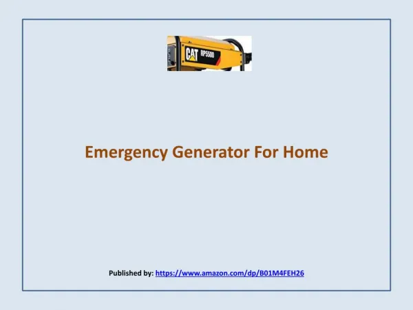 Cat RP5500-Emergency Generator For Home