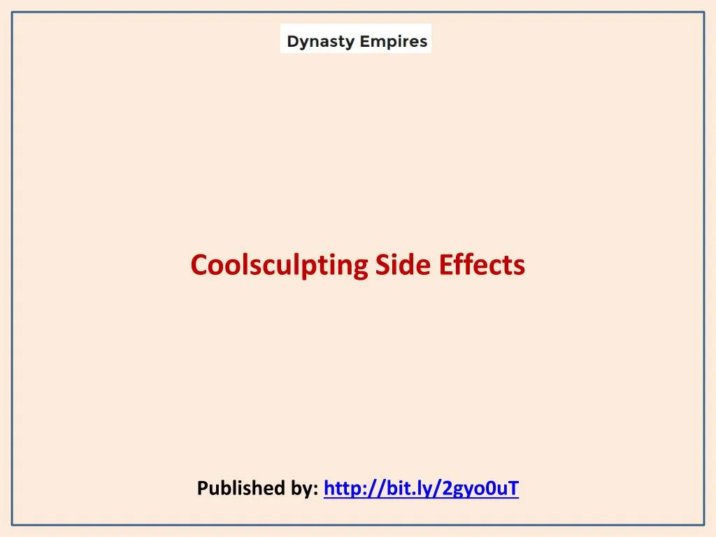 coolsculpting side effects published by http bit ly 2gyo0ut