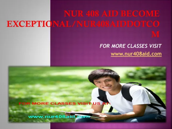 nur 408 aid Become Exceptional/nur408aiddotcom