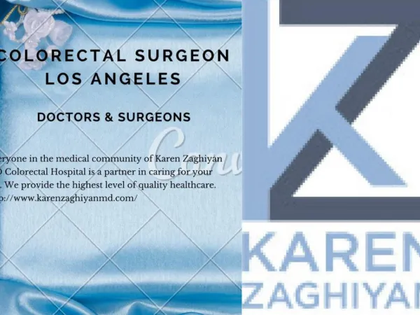 Karen Zaghiyan MD Colorectal