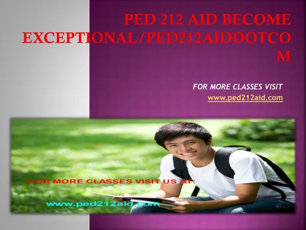 ped 212 aid Become Exceptional/ped212aiddotcom