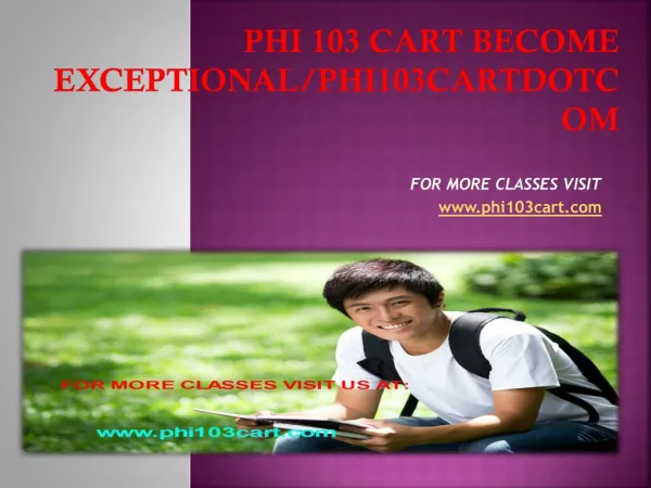 phi 103 cart Become Exceptional/phi103cartdotcom