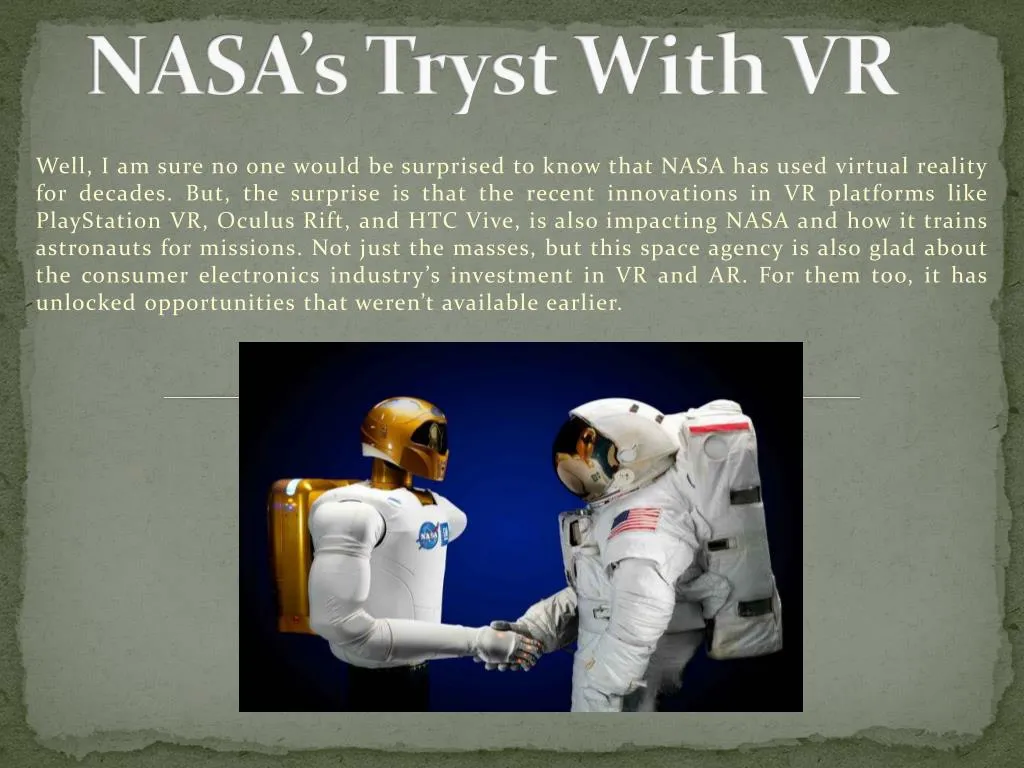nasa s tryst with vr