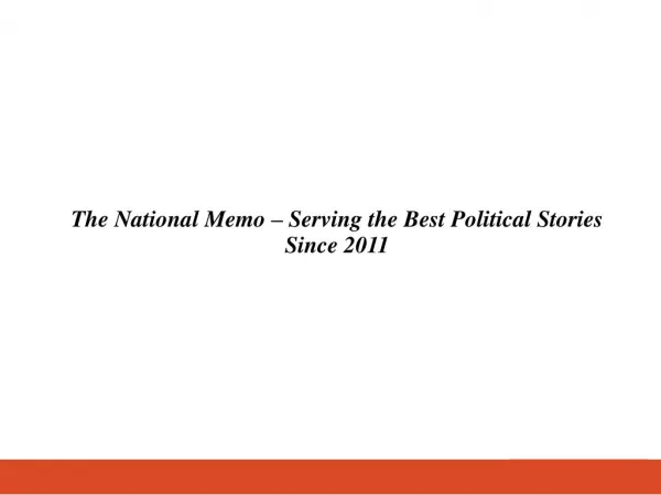 The National Memo – Serving the Best Political Stories Since 2011