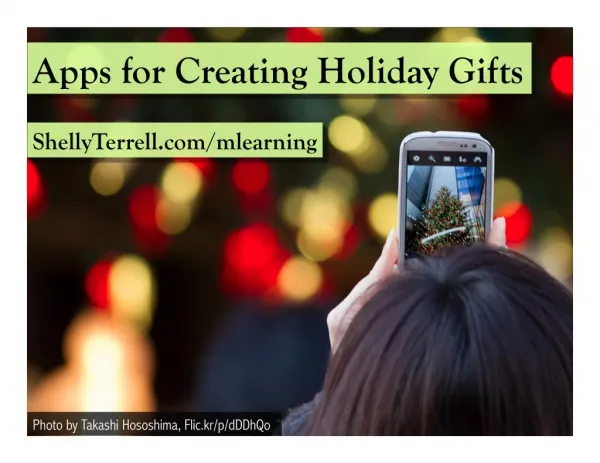 Holiday Apps for Creating Gifts & Learning 2014
