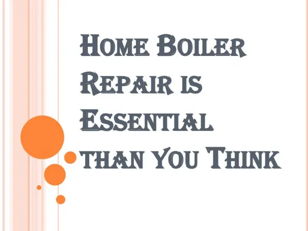 Important Guidelines Related to Boiler Repair