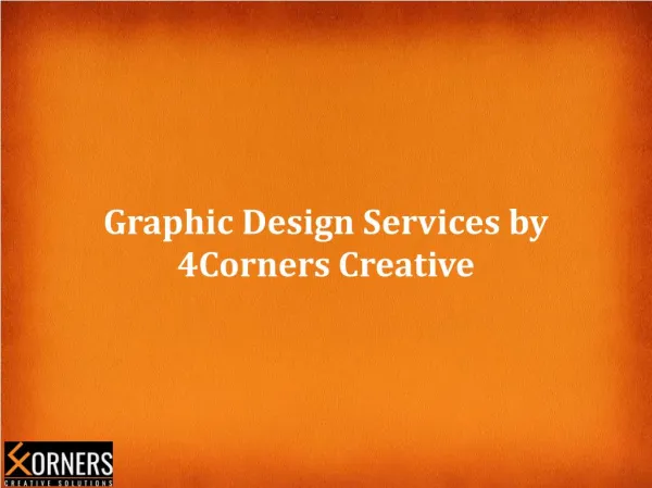 Graphic Design Services by 4Corners creative