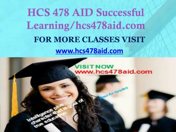 HCS 478 AID Successful Learning/hcs478aid.com
