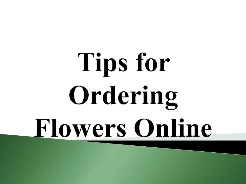 tips for ordering flowers online