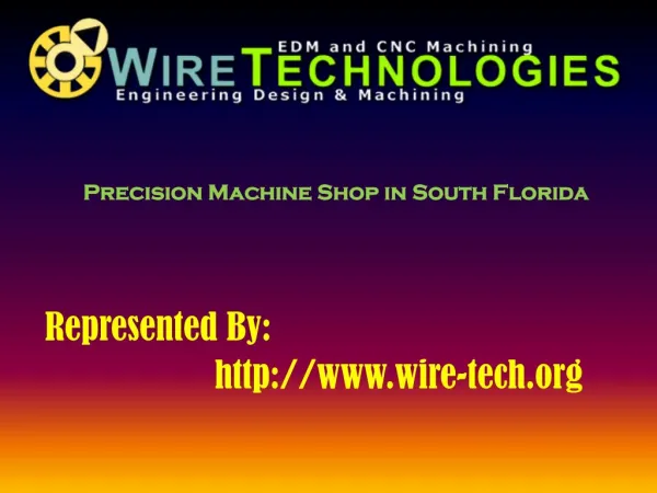 Precision Machine Shop in South Florida
