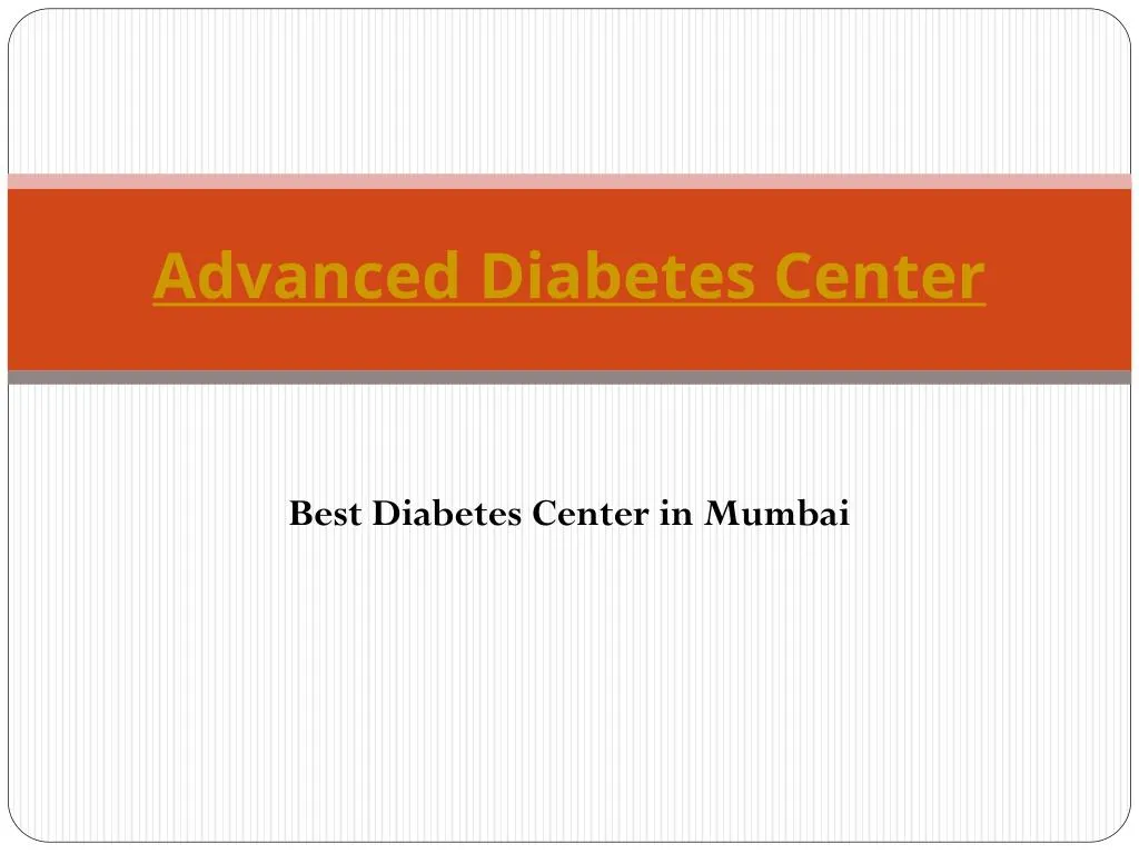 advanced diabetes center