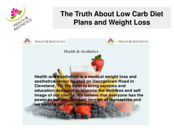 The Truth About Low Carb Diet Plans and Weight Loss